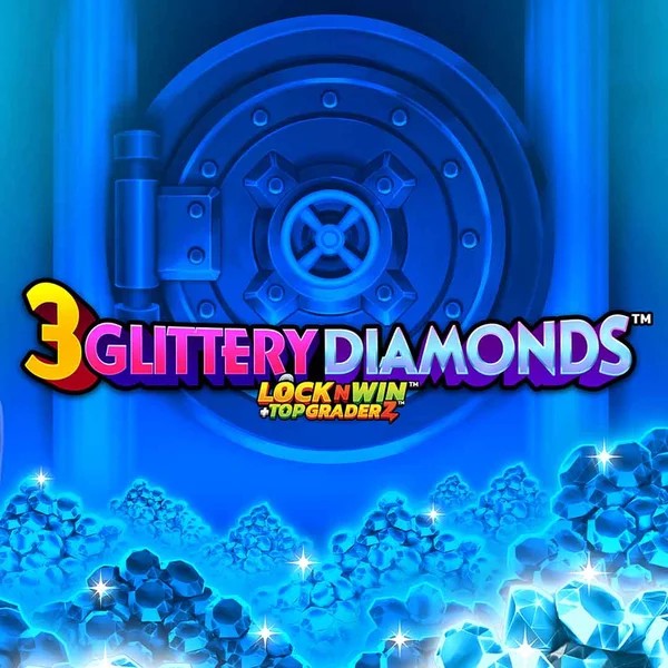 3 Glittery Diamonds logo – Slots by PearFiction Studios at Luna Casino