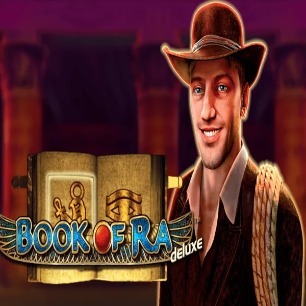 Try Book of Ra Deluxe slot by Novomatic on lunacasinos.es – logo image