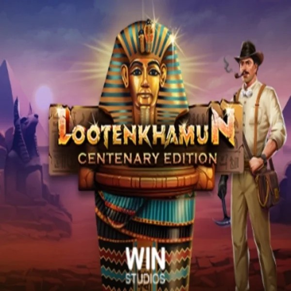 Slots logo of Loot'en Khamun the Dead Sea Scrolls from Win Studios at Luna Casino