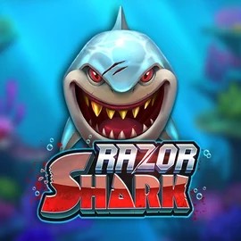 Razor Shark slot logo by Push Gaming at Luna CasinoRazor Shark